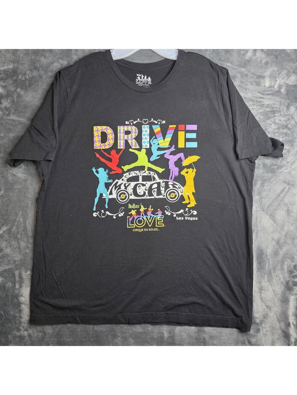 The Beatles Cirque Du Soleil Drive My Car Graphic Shirt 2XL